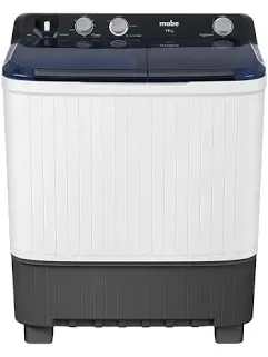 Lavadora Mabe 11 kg Semiautomática Doble Tina Plástica Blanca con Gris